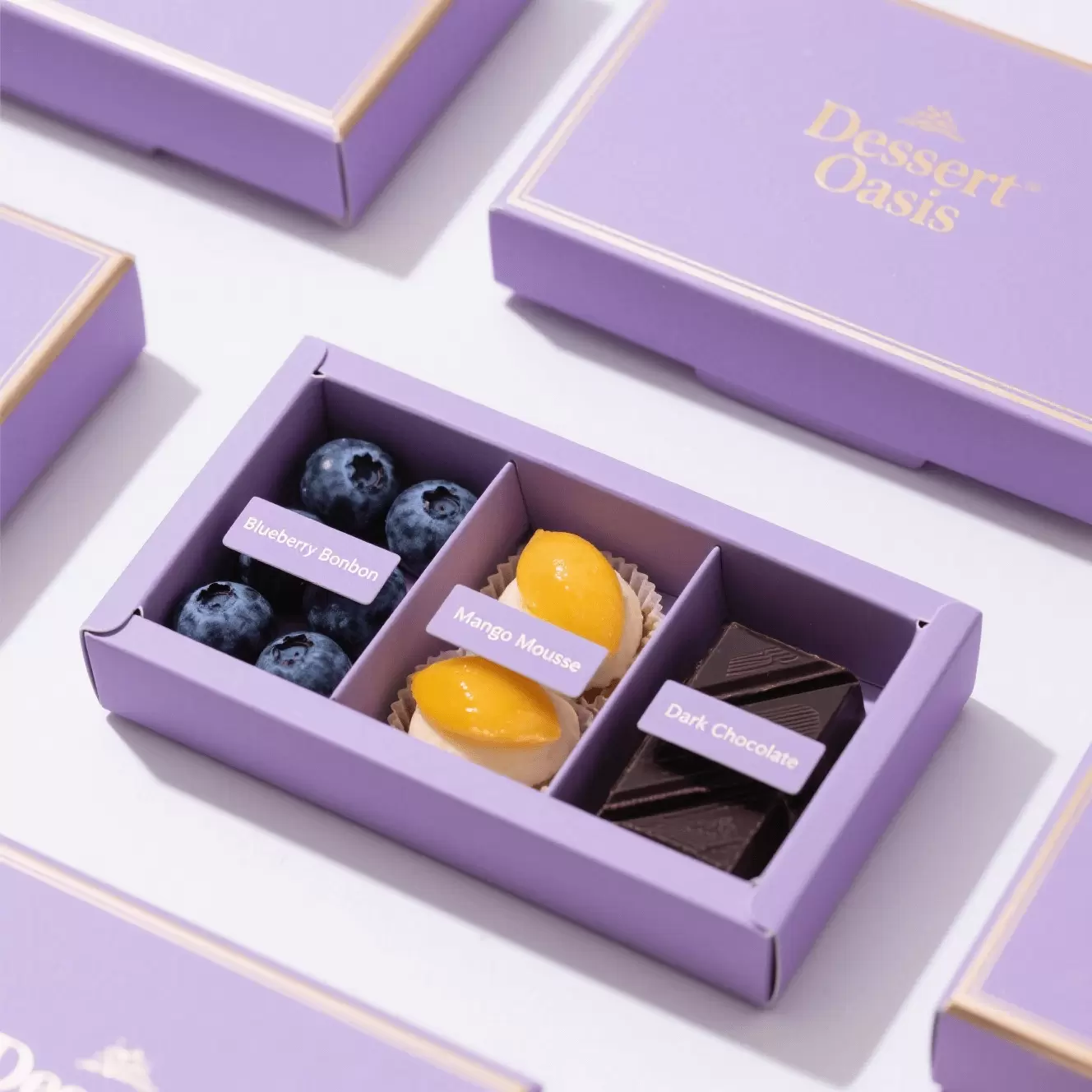 Chocolate gift box for customized holiday confectionery packaging